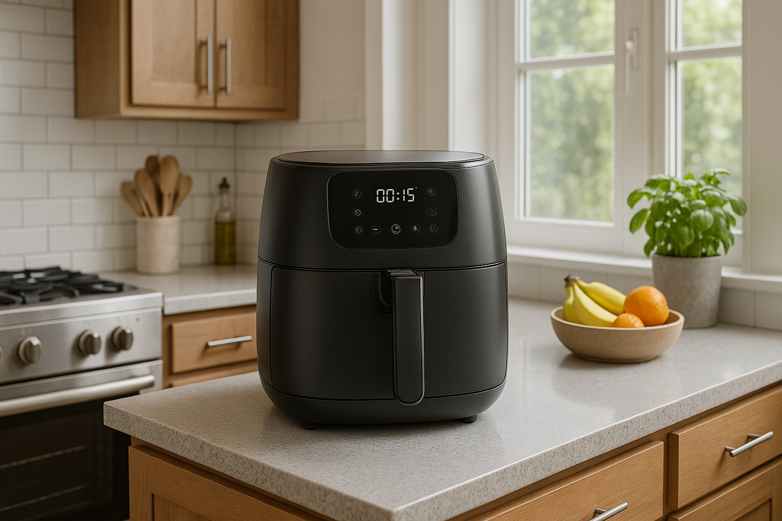 Air Fryer in a kitchen.